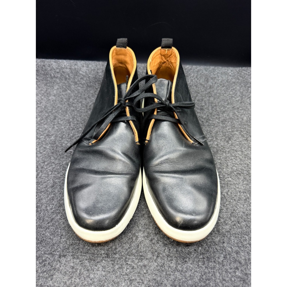 Cole Haan Men GrandPro Black Leather Chukka Boots 11.5